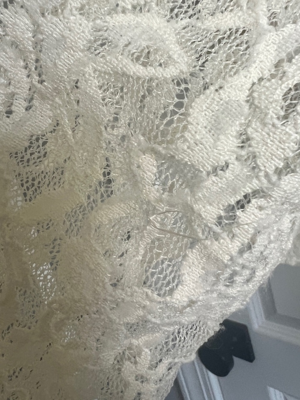 WE THE FREE Free People Wildlands Graphic Lace Bell Sleeve Oversized Size Small - Picture 7 of 11